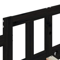 Dormeuse Nera 80x200 cm in Legno Massello di Pino 840369