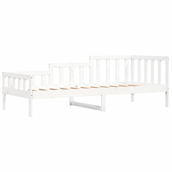 Dormeuse senza Materasso Bianca 90x200 cm Legno Massello Pino