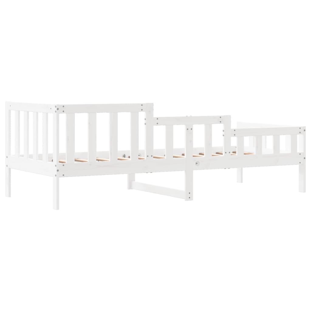 Dormeuse senza Materasso Bianca 90x200 cm Legno Massello Pino 840371