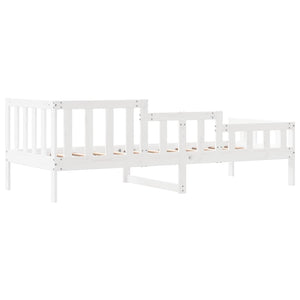 Dormeuse senza Materasso Bianca 90x200 cm Legno Massello Pino 840371
