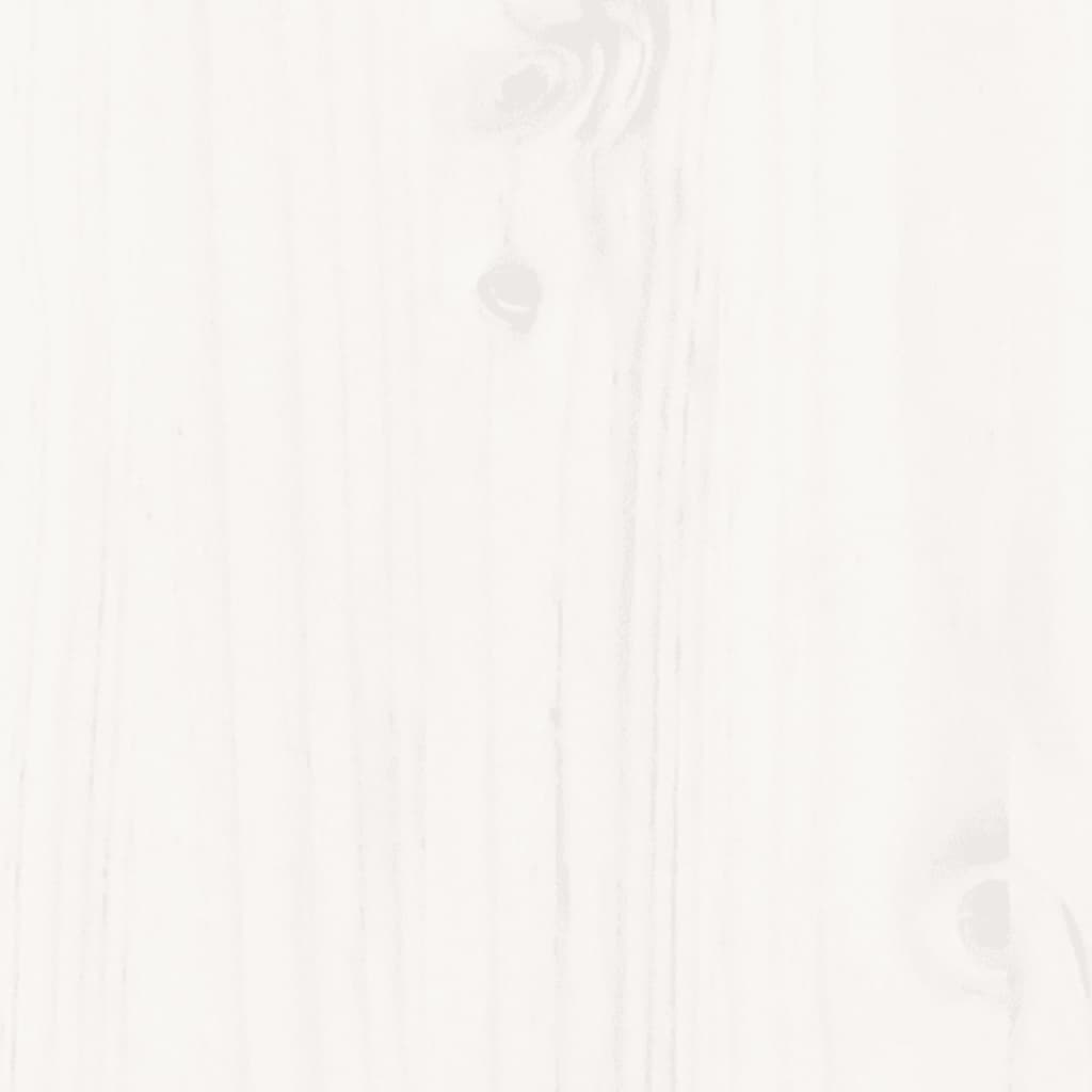 Dormeuse senza Materasso Bianca 90x200 cm Legno Massello Pino 840371