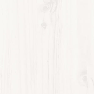 Dormeuse senza Materasso Bianca 90x200 cm Legno Massello Pino 840371