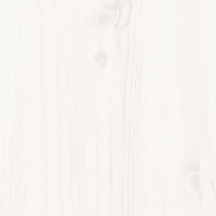 Dormeuse senza Materasso Bianca 90x200 cm Legno Massello Pino 840371