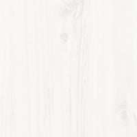 Dormeuse senza Materasso Bianca 90x200 cm Legno Massello Pino