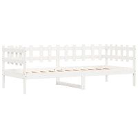 Dormeuse senza Materasso Bianca 80x200 cm Legno Massello Pino 840377