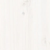 Dormeuse senza Materasso Bianca 80x200 cm Legno Massello Pino 840377