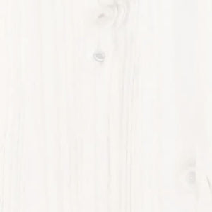 Dormeuse senza Materasso Bianca 80x200 cm Legno Massello Pino 840377