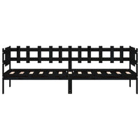 Dormeuse Nera 80x200 cm in Legno Massello di Pino 840378