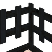 Dormeuse Nera 90x200 cm in Legno Massello di Pino 840381