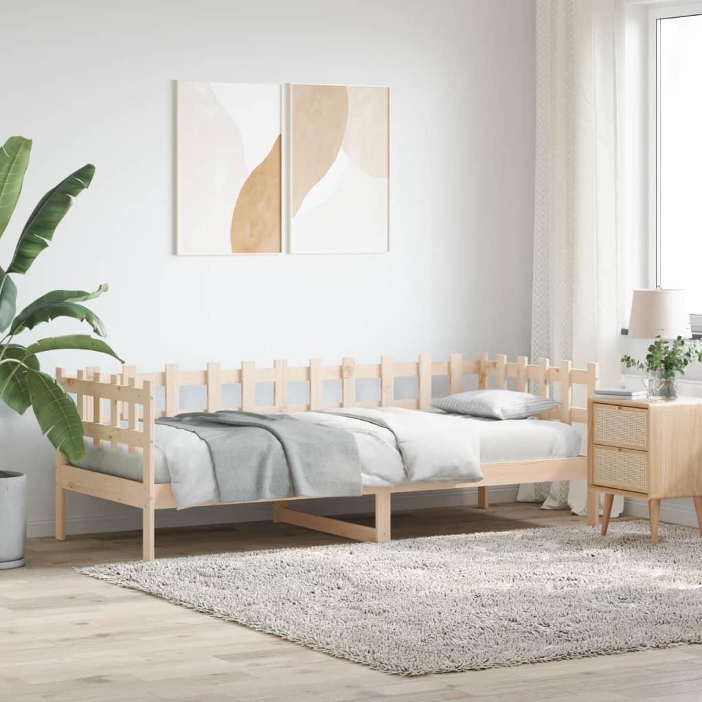 Dormeuse senza Materasso-Divano Letto-Struttura Letto 90x190 cm in Legno Massello di Pino 734850