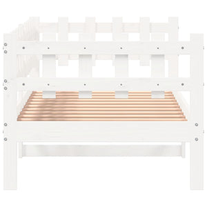 Dormeuse senza Materasso-Divano Letto-Struttura Letto Bianca 90x190 cm Legno Massello Pino 412097