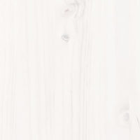 Dormeuse senza Materasso Bianca 90x190 cm Legno Massello Pino 840383