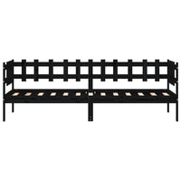 Dormeuse Nera 90x190 cm in Legno Massello di Pino 840384