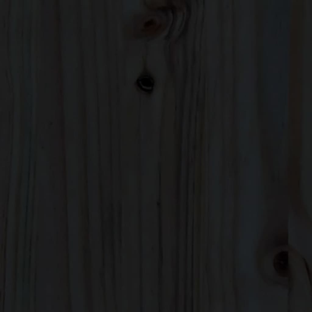 Dormeuse Nera 90x190 cm in Legno Massello di Pino