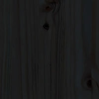 Dormeuse Nera 90x190 cm in Legno Massello di Pino