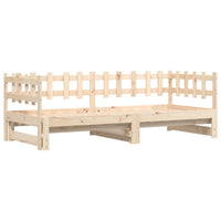 Dormeuse Estraibile 2x(90x200) cm Legno Massello di Pinocod mxl 84559