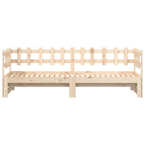 Dormeuse Estraibile 2x(90x190) cm Legno Massello di Pino 840391