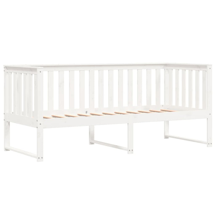 Dormeuse senza Materasso Bianca 80x200 cm Legno Massello Pino 840398