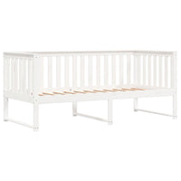 Dormeuse senza Materasso Bianca 90x190 cm Legno Massello Pino 840401