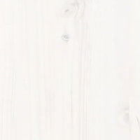 Dormeuse senza Materasso Bianca 90x190 cm Legno Massello Pino 840401