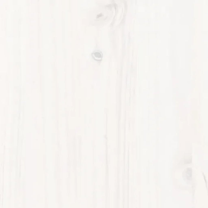 Dormeuse senza Materasso Bianca 90x190 cm Legno Massello Pino 840401