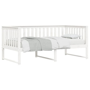 Dormeuse senza Materasso Bianco 100x200 cm Legno Massello Pino 840404