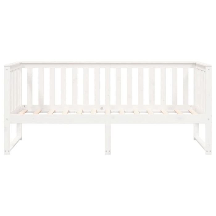 Dormeuse senza Materasso Bianco 100x200 cm Legno Massello Pino 840404