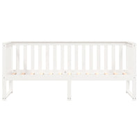 Dormeuse senza Materasso Bianco 75x190 cm in Legno di Pino 840407