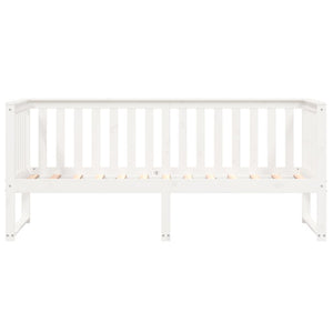 Dormeuse senza Materasso Bianco 75x190 cm in Legno di Pino 840407