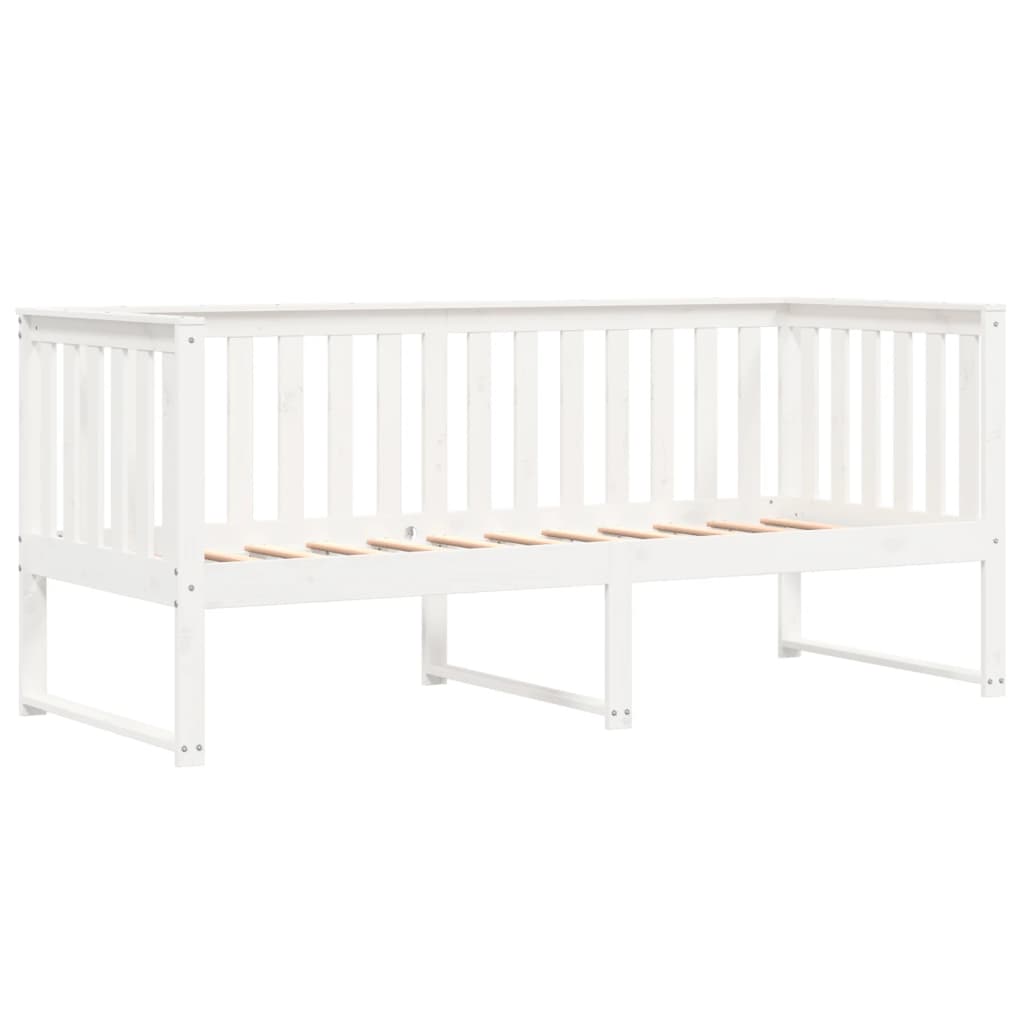Dormeuse senza Materasso Bianco 75x190 cm in Legno di Pino 840407