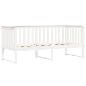 Dormeuse senza Materasso Bianco 75x190 cm in Legno di Pino 840407