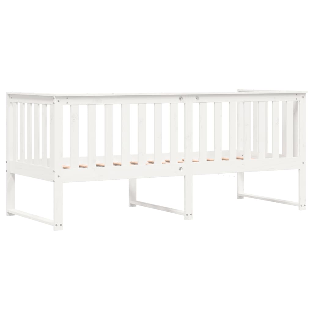 Dormeuse senza Materasso Bianco 75x190 cm in Legno di Pino 840407