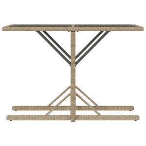 Set da Bistrò 3 pz con Cuscini Beige in Polyrattan 365066