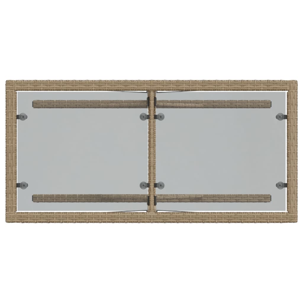 Set da Bistrò 3 pz con Cuscini Beige in Polyrattan 365066