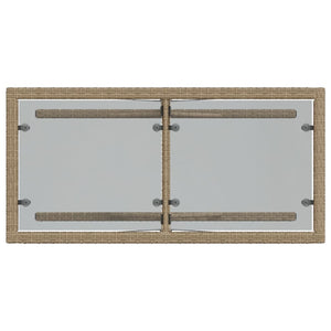 Set da Bistrò 3 pz con Cuscini Beige in Polyrattan 365066