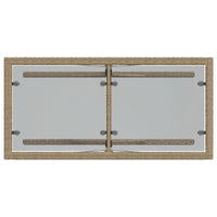 Set da Bistrò 3 pz con Cuscini Beige in Polyrattan 365066