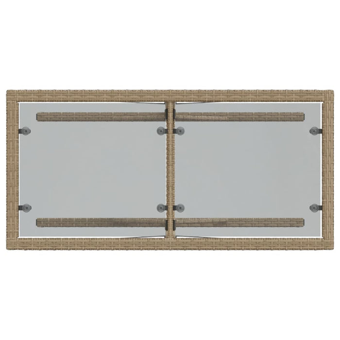 Set da Bistrò 3 pz con Cuscini Beige in Polyrattan 365066