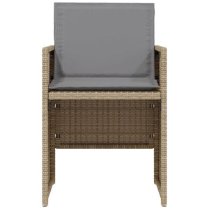 Set da Bistrò 3 pz con Cuscini Beige Misto in Polyrattan 365071