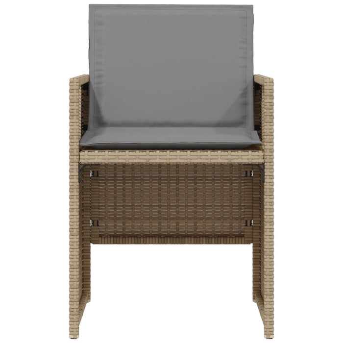 Set da Bistrò 3 pz con Cuscini Beige Misto in Polyrattan 365071