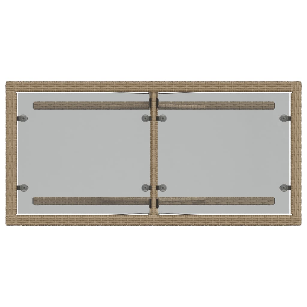 Set da Bistrò 3 pz con Cuscini Beige Misto in Polyrattan 365071