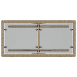 Set da Bistrò 3 pz con Cuscini Beige Misto in Polyrattan 365071