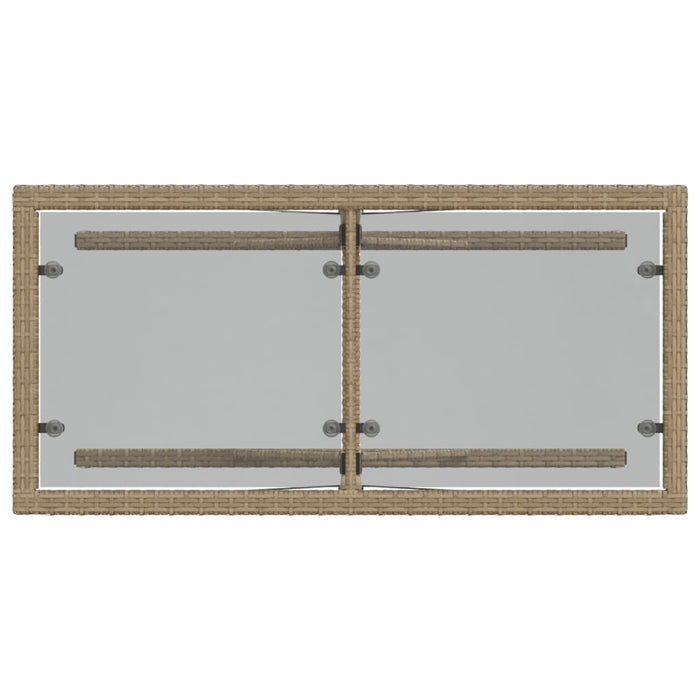 Set da Bistrò 3 pz con Cuscini Beige Misto in Polyrattan 365071