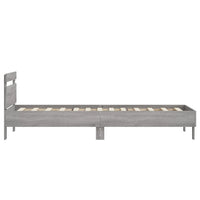 Giroletto con Testiera Grigio Sonoma 90x190cm Legno Multistrato 838566