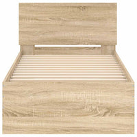 Giroletto senza Materasso con Testiera Rovere Sonoma 75x190 cm 838661