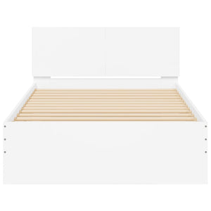 Giroletto con Testiera e LED Bianco 100x200 cm 838799