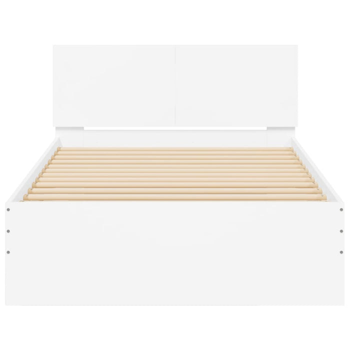 Giroletto con Testiera e LED Bianco 100x200 cm 838799