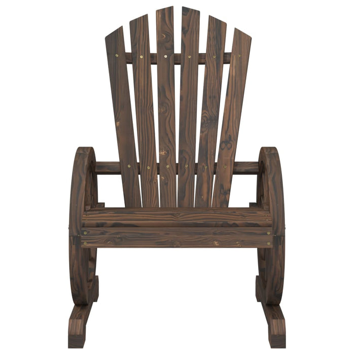 Sedia da Giardino Adirondack in Legno Massello di Abete 365090