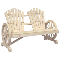 Sedia da Giardino Adirondack 2 Posti in Legno Massello di Abete 365095