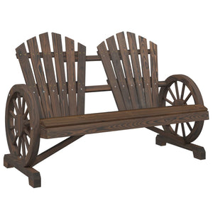Sedia da Giardino Adirondack 2 Posti in Legno Massello di Abetecod mxl 115255