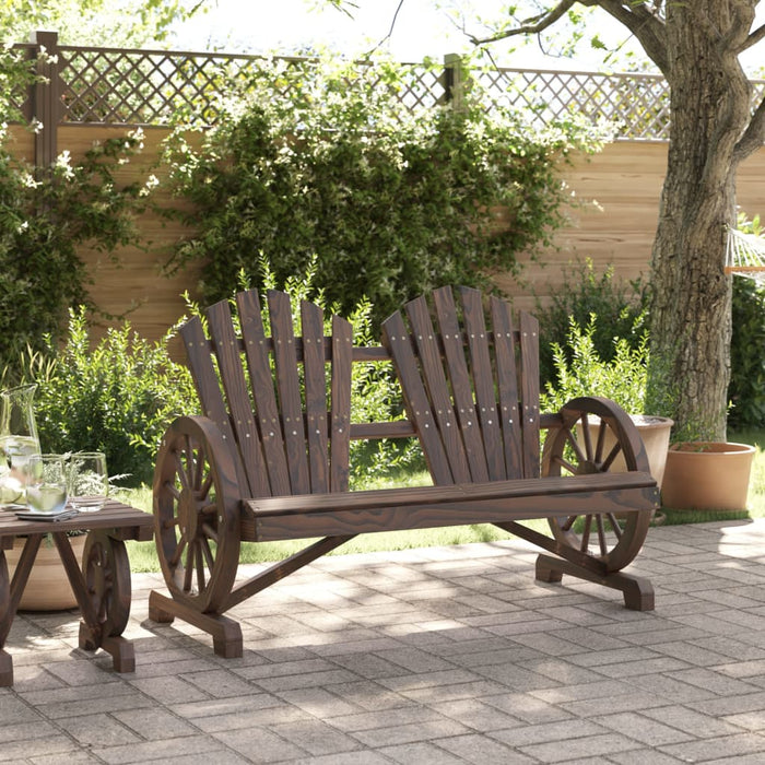 Sedia da Giardino Adirondack 2 Posti in Legno Massello di Abetecod mxl 115255